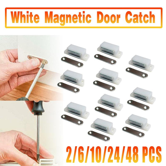 48pcs LARGE MAGNETIC CATCH Heavy Duty Cupboard Cabinet Door STRONG Magnet Latch