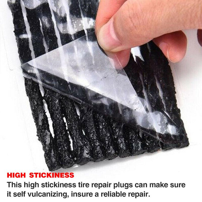 50× Tyre Repair Plugs Car Tire Puncture Recovery Tyre Tubeless Seal Plugs Strip