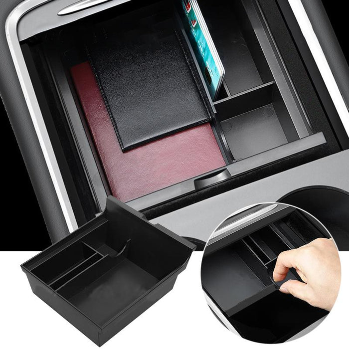 Centre Console Organizer Tray Armrest Storage Box Drawer for Tesla Model 3 & Y