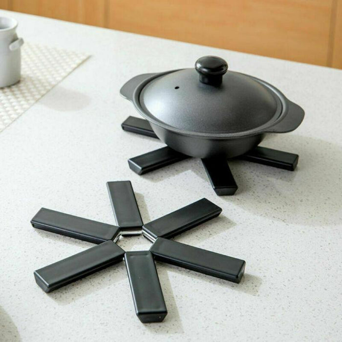 Creative Folding Heat Insulation Pot Pad Non Slip Foldable Bowl Cup Coaster Mat