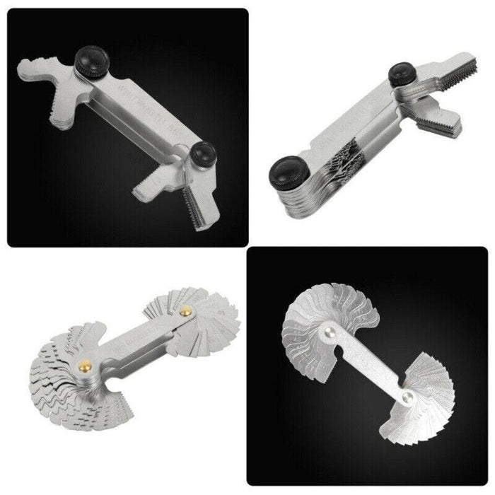 Metric 60 Degree Imperial 55 Degree One-piece Thread Gauge 50 Blades