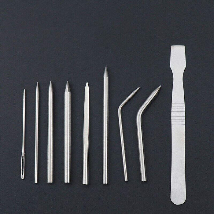 6/9 PCS Stainless Steel Paracord Bracelet Fid Lacing Stitching Needles Tool Set