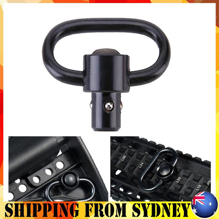2pcs for Rifle Slings QD Sling Quick Detach Flush Push Button Swivel Mount