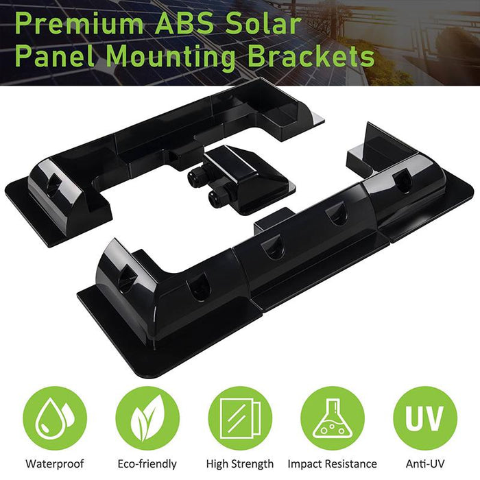 Solar Panel Corner Mounting Brackets Kit 7PCS Caravan Boat RV Vehicle Roof Mount