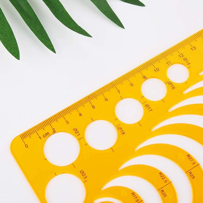 Drafting Circle Template Radius Drawing Stencil Useful Technical Tool Artist Arc