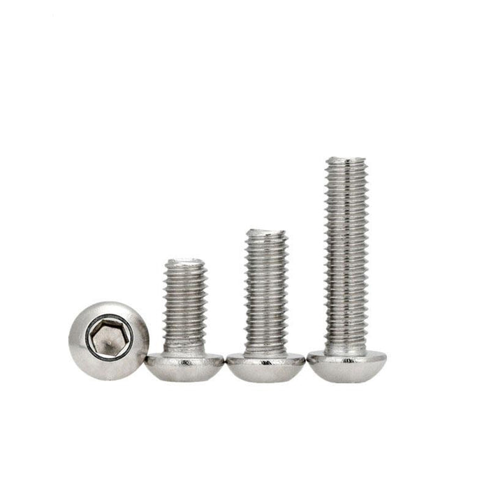 500x M3/M4/M5 Stainless Steel Hex Socket Button Head Bolts Screws Nuts Kit