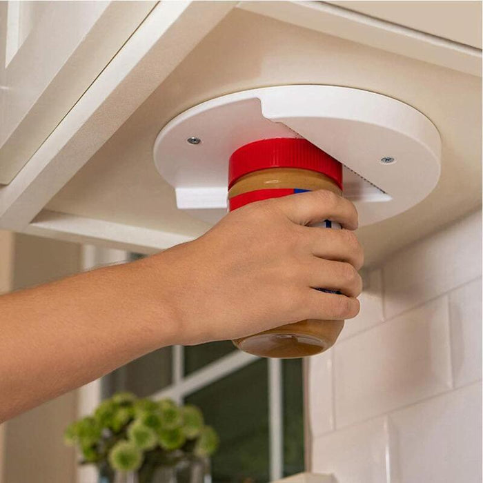 Convenient Under Cabinet Jar Opener Tool