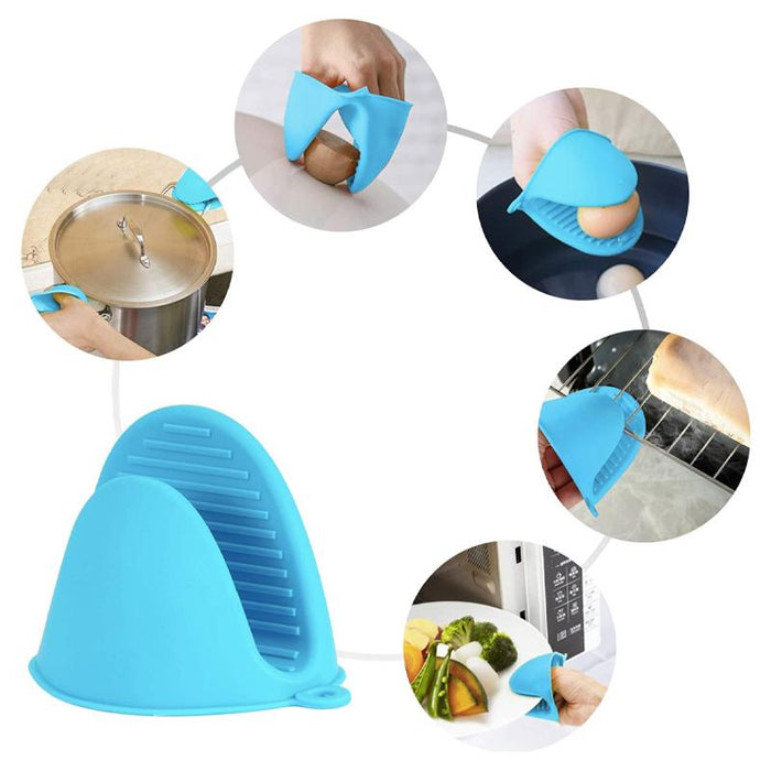 Silicone Heat Resistant Insulation Oven Mini Mitts Anti-scald Gloves for Cooking