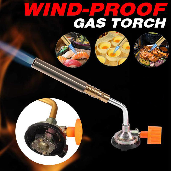 Butane Gas Torch Blow Lighter Flame Gun Burner Torch BBQ Welding Kitchen Baking