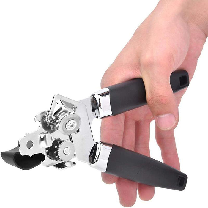 3-in-1 Can & Bottle Opener Classic Stainless Steel Manual Heavy Duty Can Opener