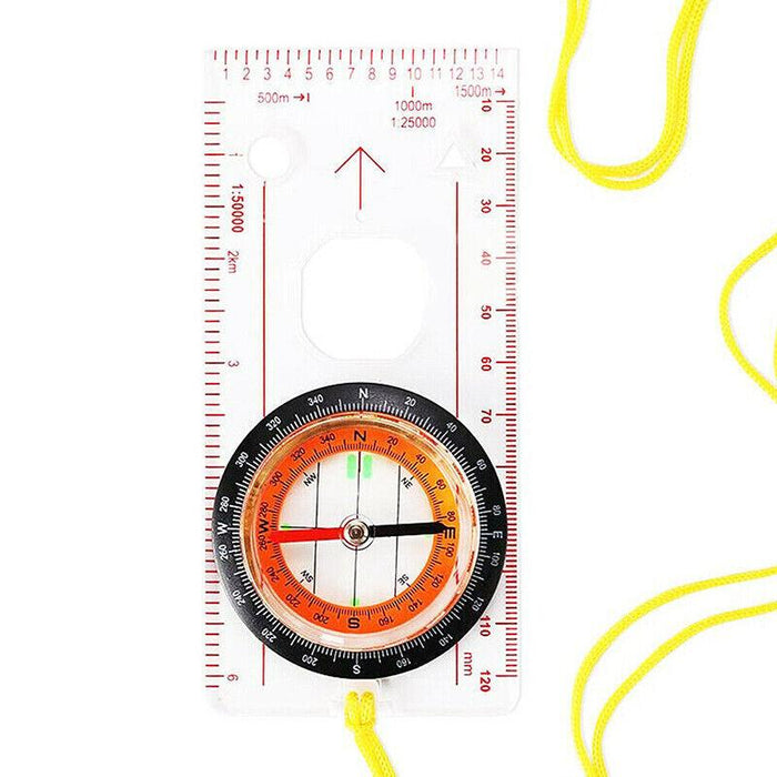 Orienteering Baseplate Compass Hiking Camping Lensatic Map Tactical Army Gear