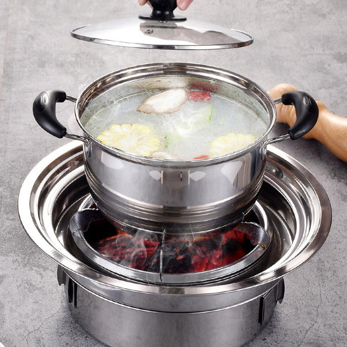 Barbecue Grill Round Outdoor BBQ Charcoal Patio Garden Party Fire BBQ Cooking