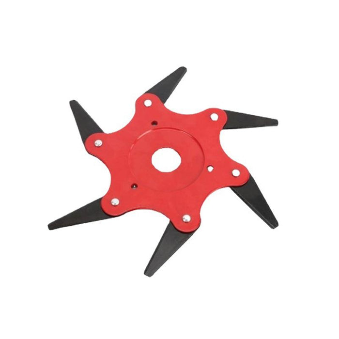 Lawn Trimmer Blades 6-Teeth Steel Brush Cutter Head for Garden Mastery