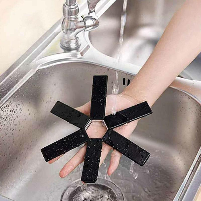 Creative Folding Heat Insulation Pot Pad Non Slip Foldable Bowl Cup Coaster Mat