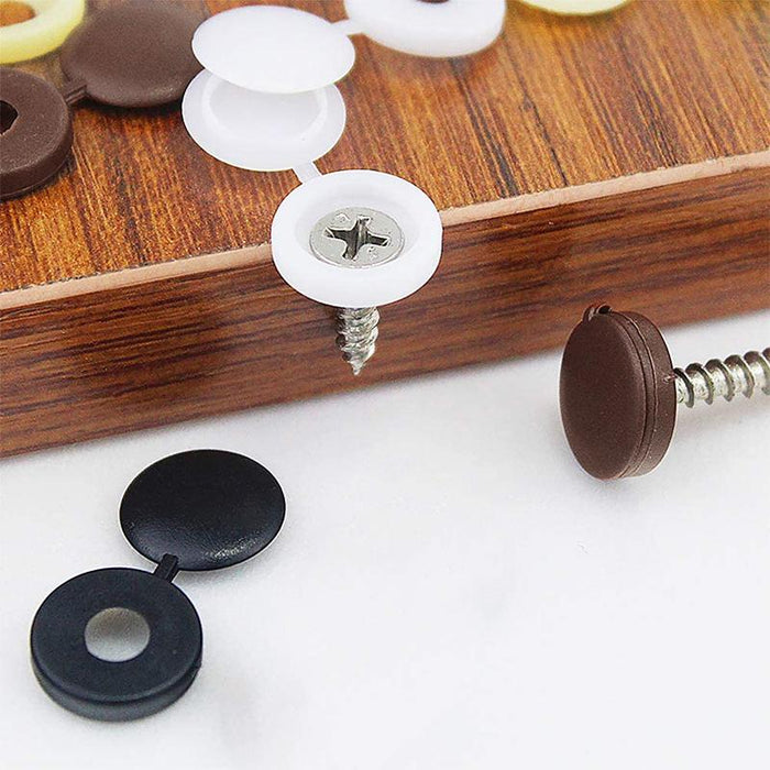 100/200X Plastic Screw Cover Cap Cabinet Furniture Stemfix suit Head hole