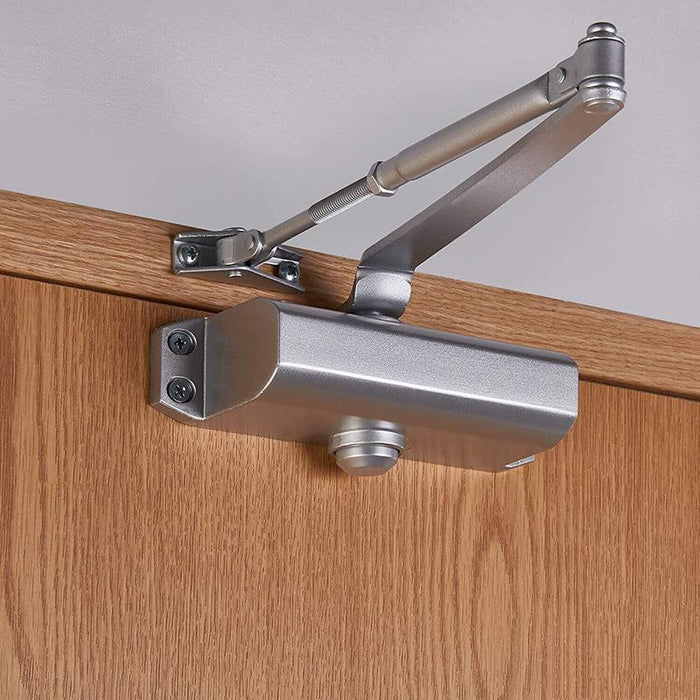 Hydraulic Door Closer Automatic Adjustable Spring Auto Closing 45-65kg Aluminum