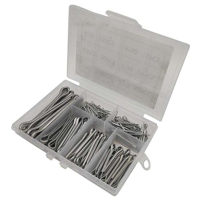 230pcs Cotter Pin Assortment Set Split Pin Value Kit New 6 Sizes