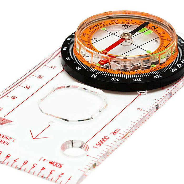 Orienteering Baseplate Compass Hiking Camping Lensatic Map Tactical Army Gear