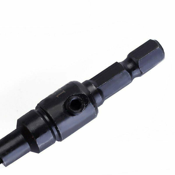 Woodworking Opener Steel Drill Bit #6 #8 #10 #12 Gold