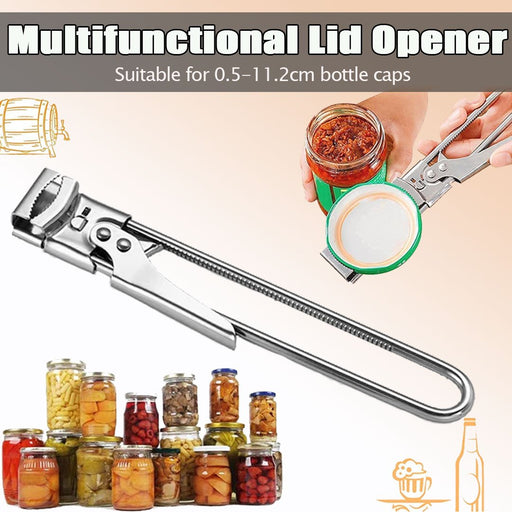 Efficient and Adjustable Stainless Steel Jar Opener
