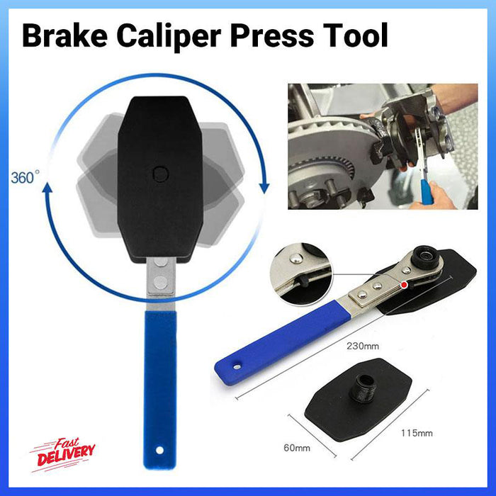 Ratchet Disc Brake Caliper Piston Spreader Separator Pad Press Install Tool