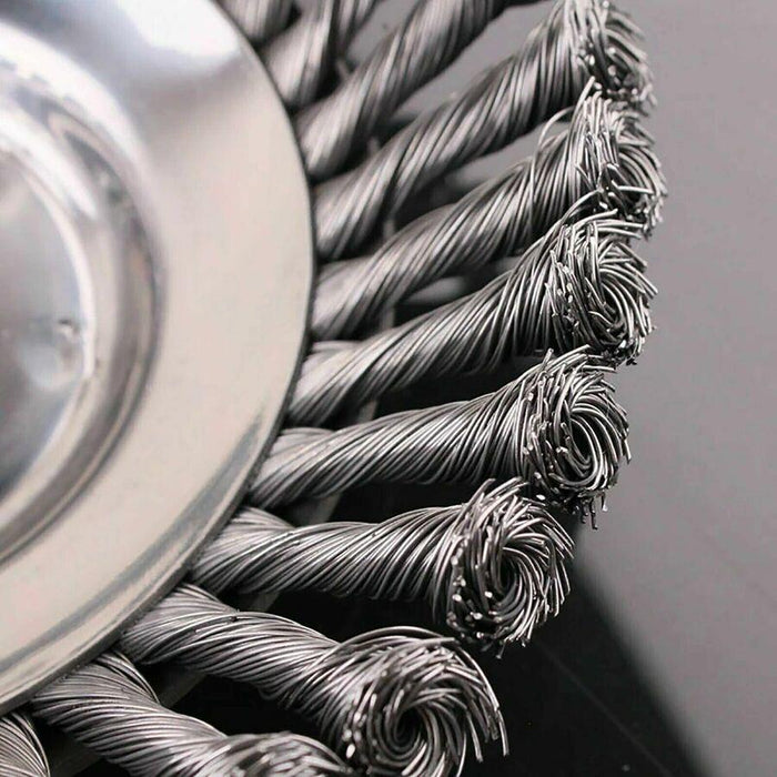 6 Inch Mower Head Steel Wire  Silver