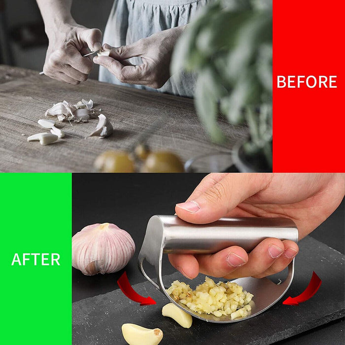 Stainless steel garlic masher Press Crusher Squeezer Masher Kitchen gadget