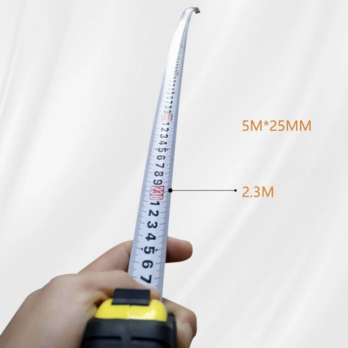 Measuring Tape 3/5/10M Heavy Duty Steel Ruler Hold Button Centimetre & Inch
