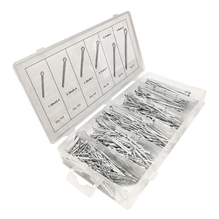 555pc Cotter Pin Assortment Set Grab Split Securing Lock Pins Spring Kit