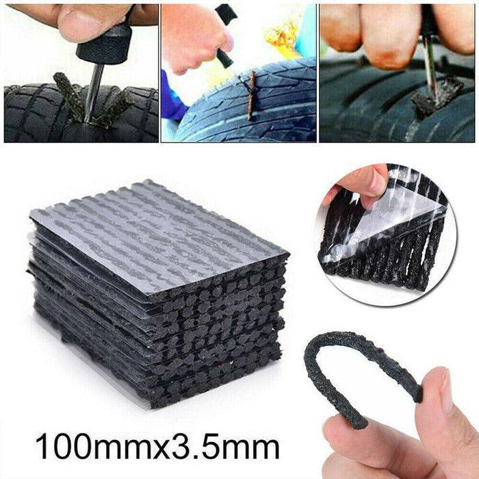 50× Tyre Repair Plugs Car Tire Puncture Recovery Tyre Tubeless Seal Plugs Strip