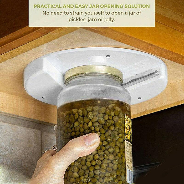 Convenient Under Cabinet Jar Opener Tool