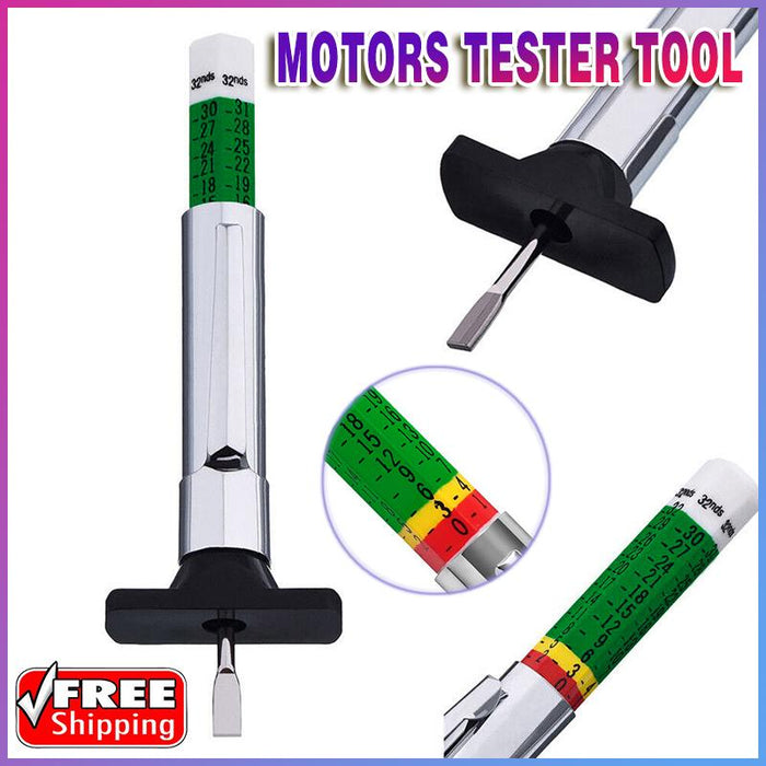 Car Tire Depth Tyre Tread Measures Gauge Gage Motors Tester Tool