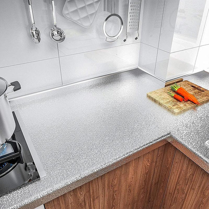 Waterproof Oil-proof Wall Sticker Self Adhesive Aluminum Kitchen Protective