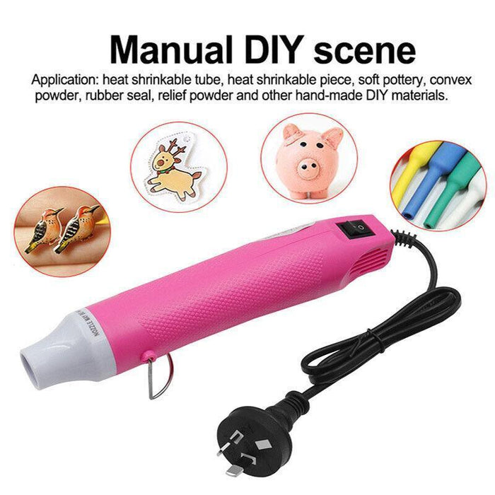 300W Electric Hot Air Gun For Crafts Epoxy Resin Shrink Wrap Vinyl DIY Embossing