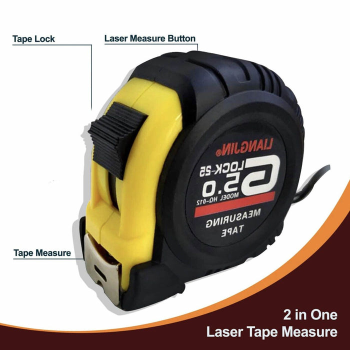 Measuring Tape 3/5/10M Heavy Duty Steel Ruler Hold Button Centimetre & Inch