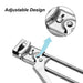 Efficient and Adjustable Stainless Steel Jar Opener