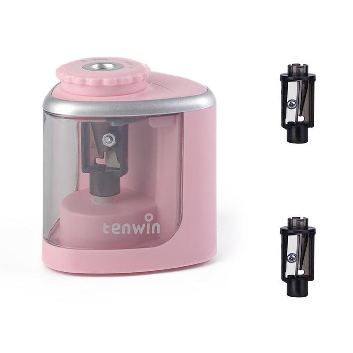 Electric Pencil Sharpener With 2 Blades Blue