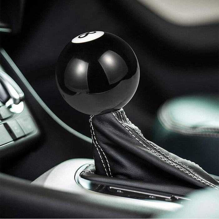 Black 8 Billiard Ball Car Gear Shift Knob Universal Manual Shifter Lever Cover