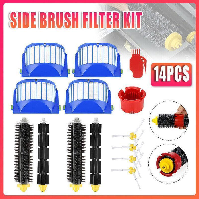 14 Pcs Parts Cleaner Compatible With iRobot Roomba 600 Series 620 630 Replacement