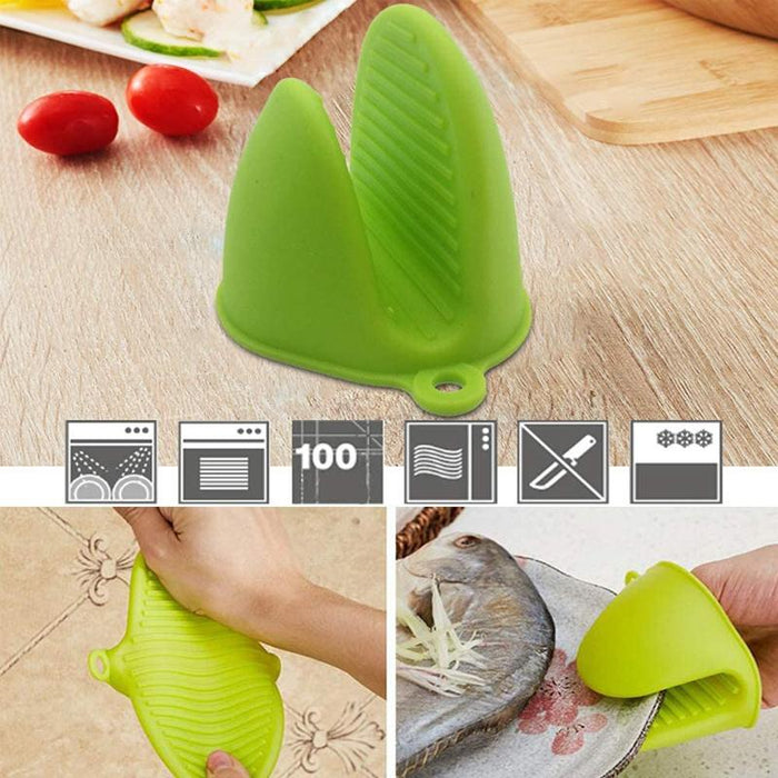 Silicone Heat Resistant Insulation Oven Mini Mitts Anti-scald Gloves for Cooking