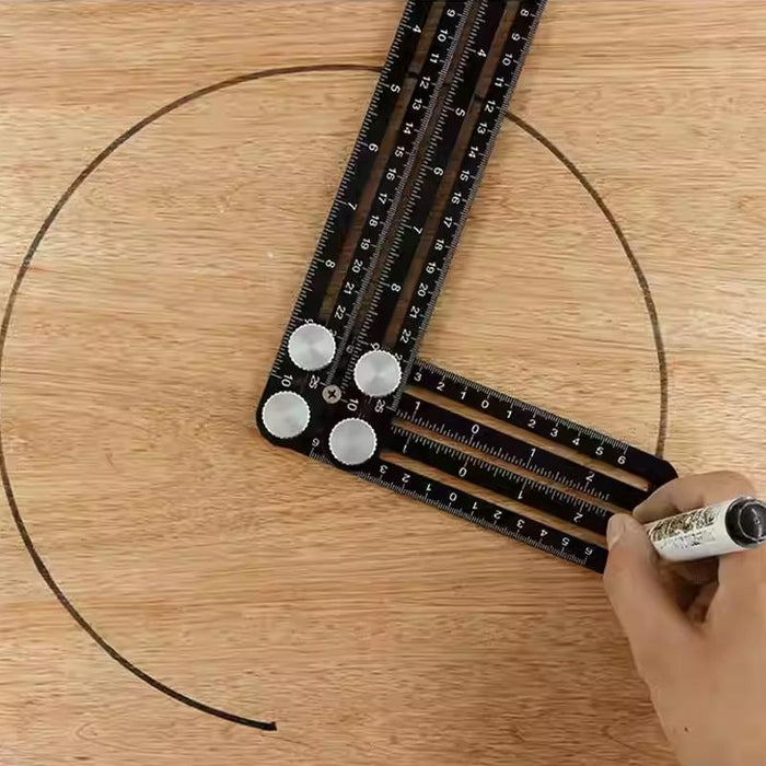 Universal Angularizer Ruler Multi Angle Measuring Template Tool Hole Locator