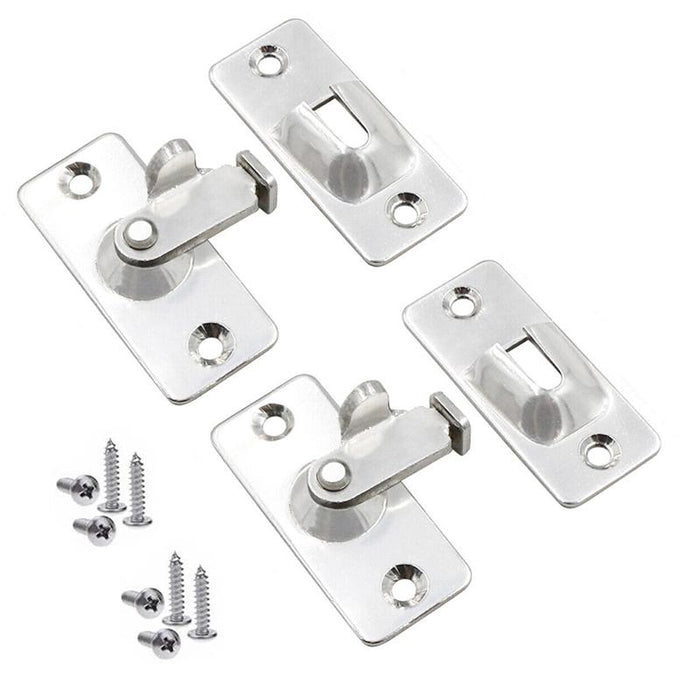90 Degree Stainless Steel Latch Safety Right Angle Sliding Door Lock Door Hasp