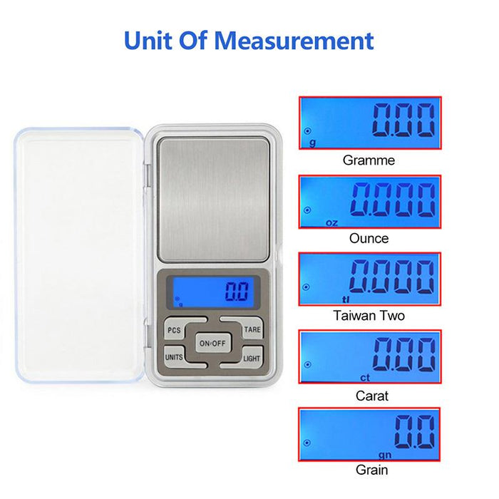 High-Precision Pocket Mini Digital Scales LED Display