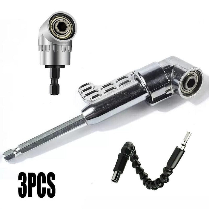 Right Angle Drill Bit Holder and Flexible Shaft Extension Screwdriver