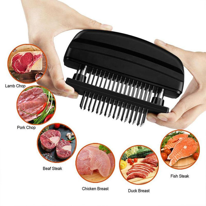 48-Blade Stainless Steel Meat Beef Tenderizer Jaccard Steak Chicken Pouch Hole