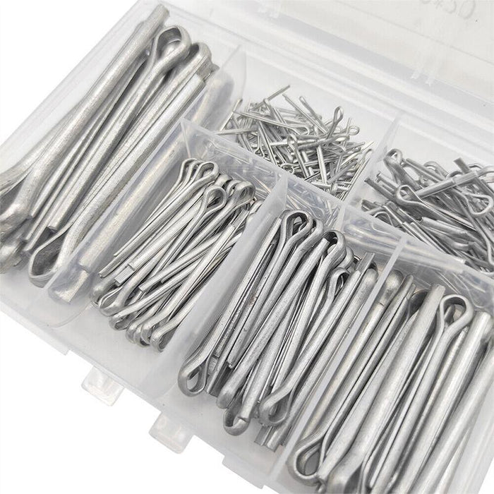 230pcs Cotter Pin Assortment Set Split Pin Value Kit New 6 Sizes