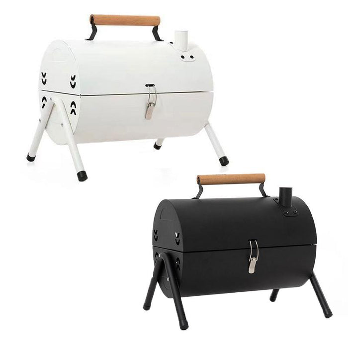 Charcoal BBQ Grill Portable Smoker Barbecue Outdoor Foldable Camping Fire Pit