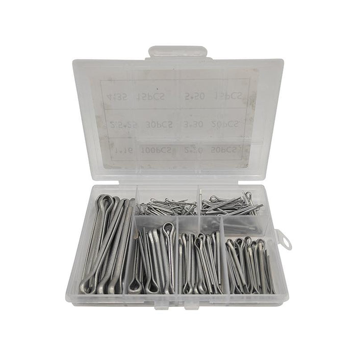 230pcs Cotter Pin Assortment Set Split Pin Value Kit New 6 Sizes