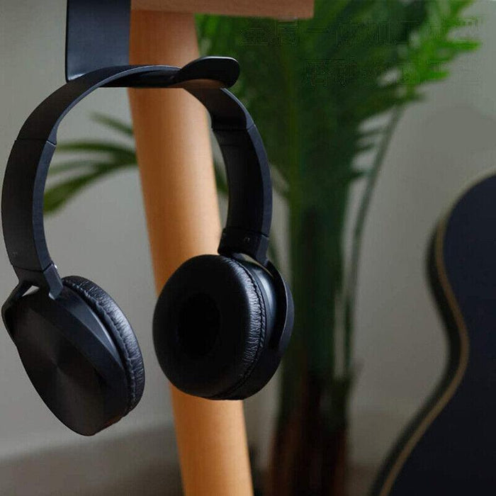 Mount Holder Hook Dual Headset Tape New Clever Headphone Stand Hanger Under Desk