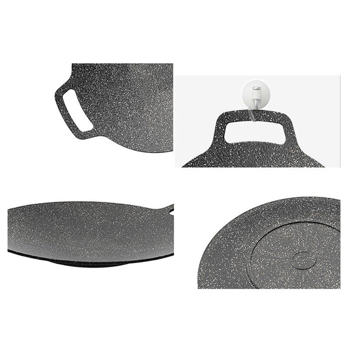 Korean Nonstick BBQ Grill Pan for Stovetop, Barbecue Portable Hot Plate Outdoor